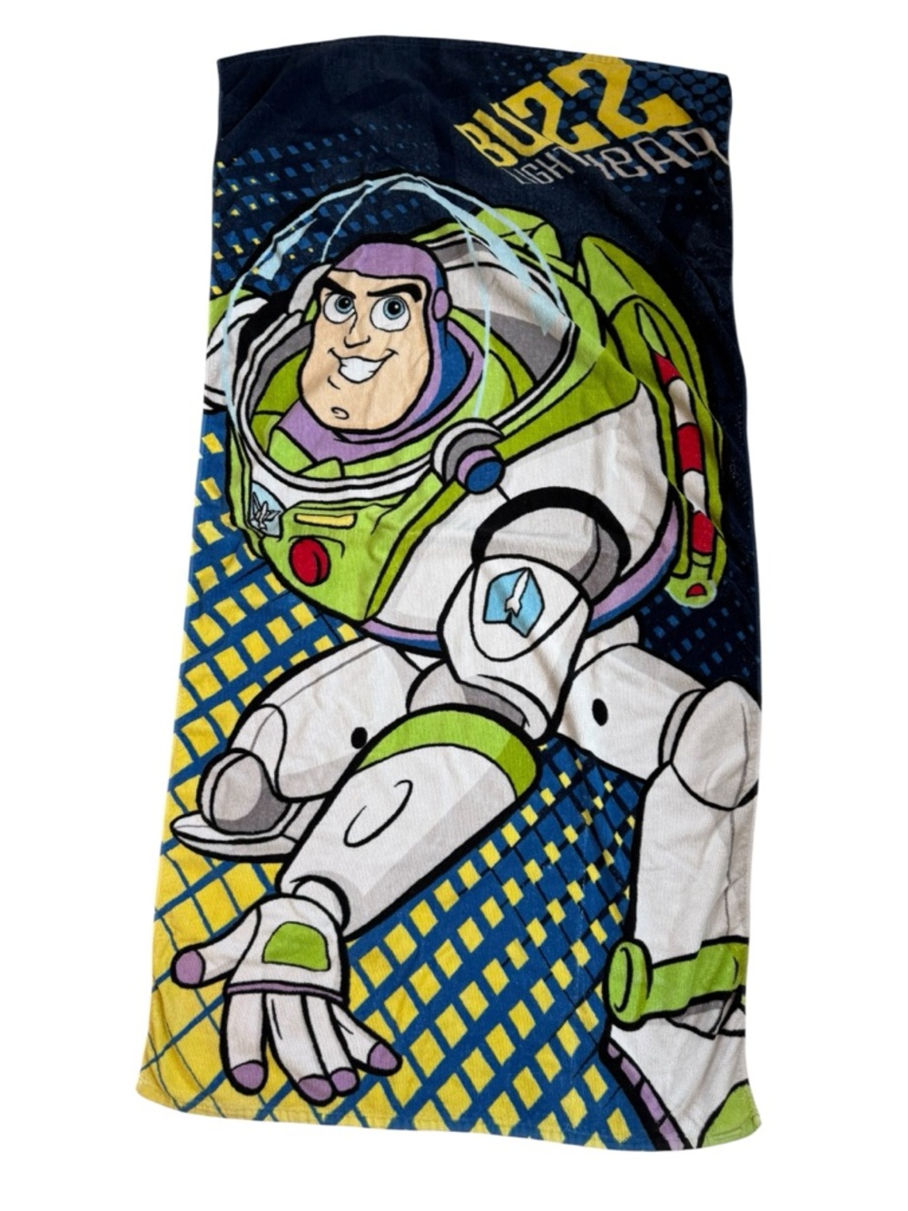 Vintage Disney Shopping Buzz Lightyear Beach Towel 30x60 Toy Story